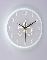 Светильник светодиодный часы Мелодия Света Кофе 6413-23W 23Вт 220В Белый картинка 